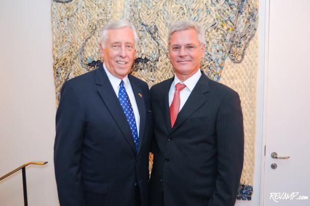 Congressman Steny Hoyer and Danish Ambassador Peter Taksøe-Jensen were but two of the VIPs in attendance during last night's unveiling celebration.